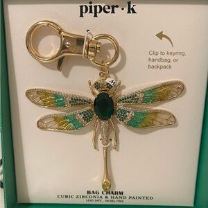 Piper K Dragonfly Bag Charm